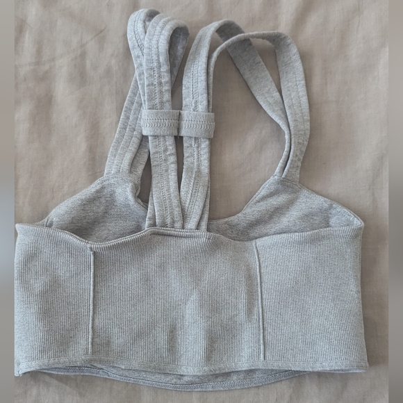 Free People Gray Sports Bra xs - Picture 3 of 5